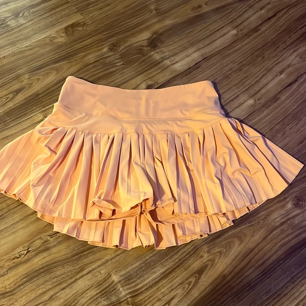 orange gold hinge skirt